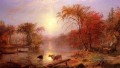 Été indien Hudson River Albert Bierstadt paysage